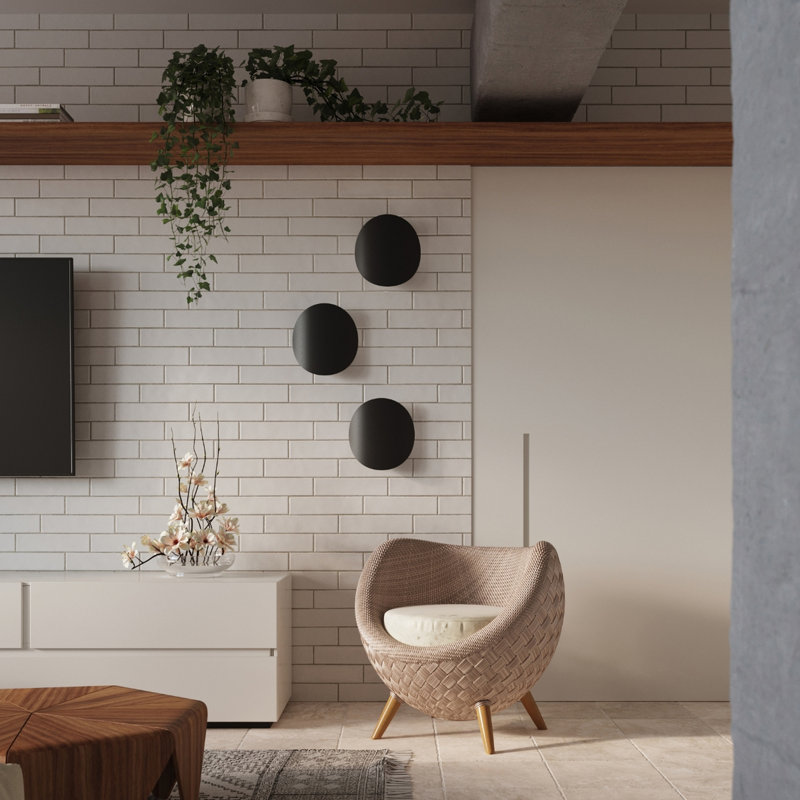 Wall lamp SENSES white, Black