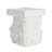 Talia Outdoor Patio Modern Artistry MGO Side Table, White