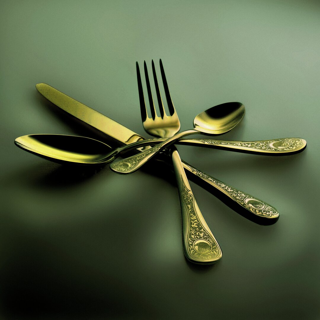 Diana  24-Piece Cutlery Set yellow