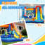 AIYAPLAY 5 in 1 Bouncy Castle for Children with 550W Blower, Water Slide
