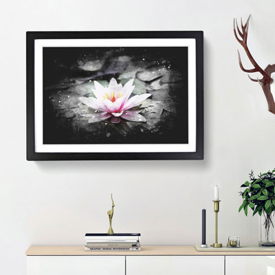A Pale Pink Water Lily - Picture Frame Graphic Art Print