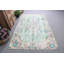 Large Vintage Turkish Oushak Rug with Green Floral Madellion Design Ideal for Salon Spaces - 2558