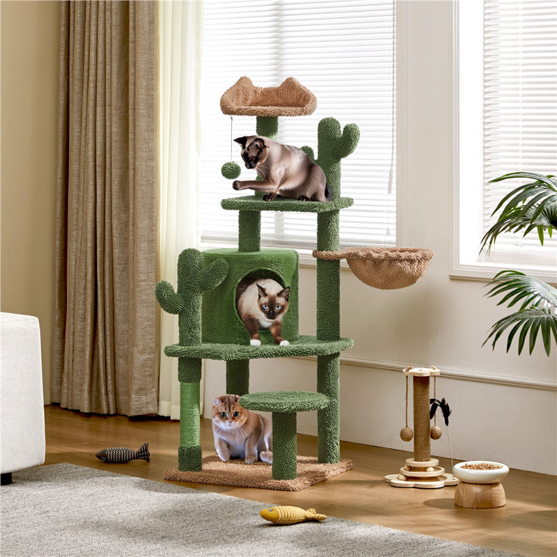 Burnley 53" H Cat Cactus Tree Condo
