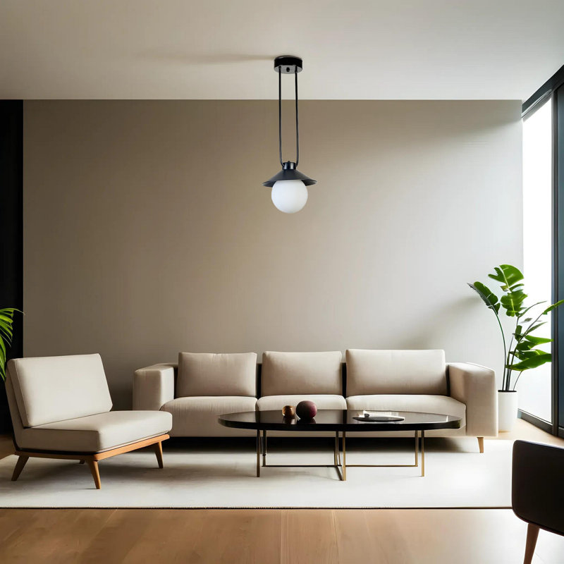 Chandle - Light Pendant, White/Black