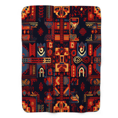 Tribal Mosaic - 1 Piece Premium Blanket