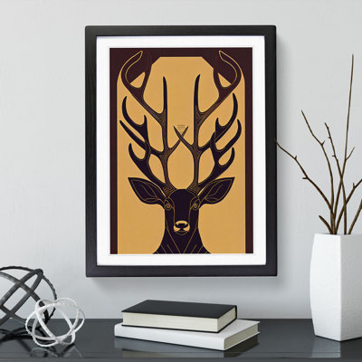 Stag No.2 - Single Picture Frame Print