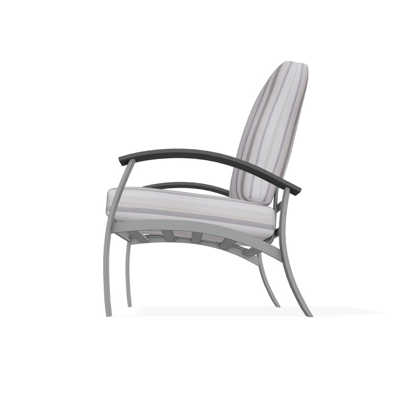 Belle Isle Outdoor Lounge Chair, Huskie, Graphite