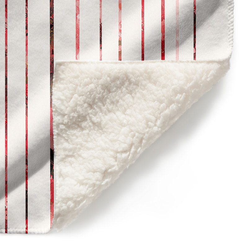  Couverture douce en sherpa, 51 po x 60 po, Rouge