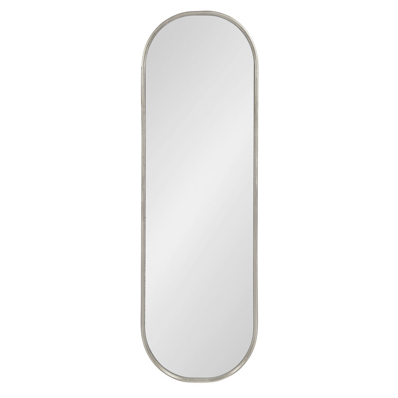 Miroir d'appoint mural Dashiya, 16 po x 48 po, Argent argent