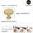 10 Pack Brushed Gold Cabinet Knobs - Knurled Drawer Pulls Solid Brass Kitchen Hardware Single Hole Knobs For Cabinets Dressers Doors