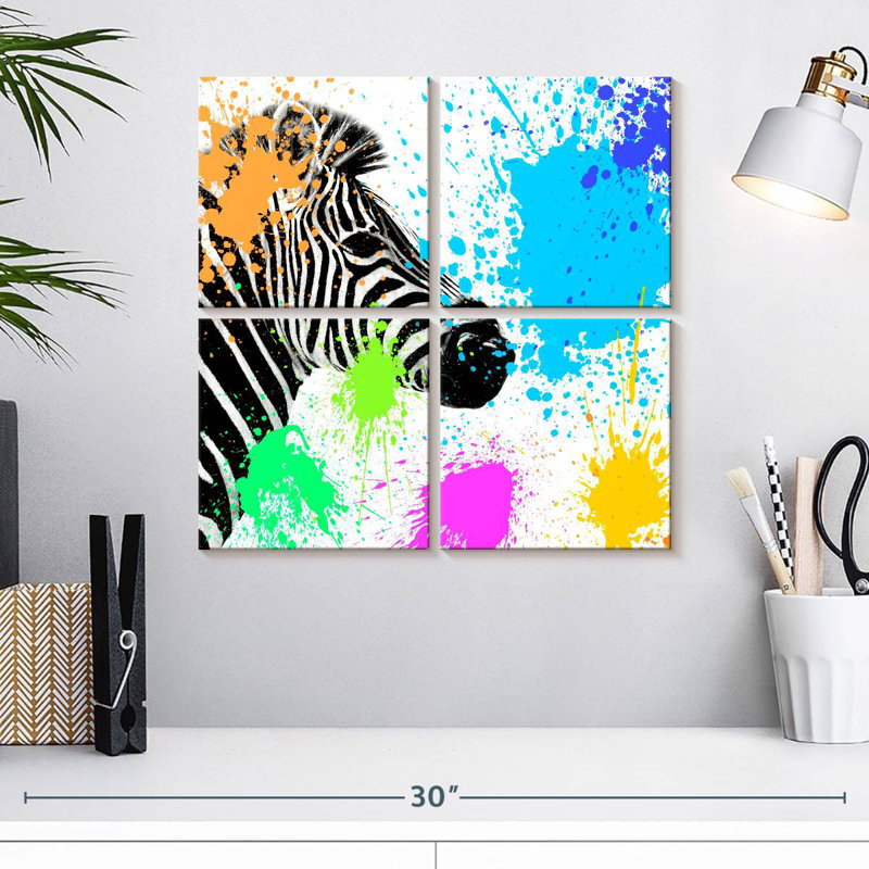 Brampt Zebra I, 18'' H x 18'' W