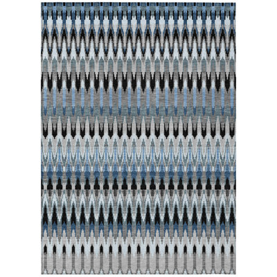 Washable Abstract Indoor / Outdoor Rug