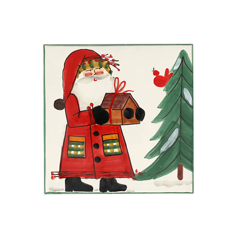 Old St. Nick Square 1 Piece Trivet