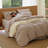 Bedsure Gingham Duvet Cover Set, 100% Washed Cotton Duvet Cover Linen‑Like, PureWoven with Reversible Yarn‑Dyed Design & Double‑Stitch Craft（Set of 3） -125054727-125054724