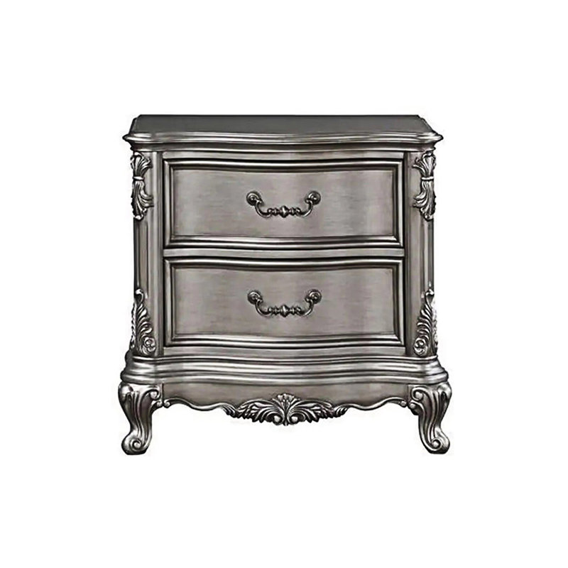Table de chevet avec tiroirs