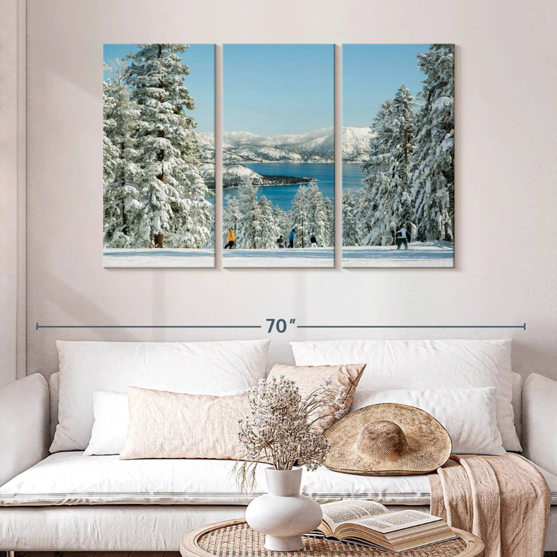 Siroe Winter Tahoe Skiing, H 32 po x l 50 po