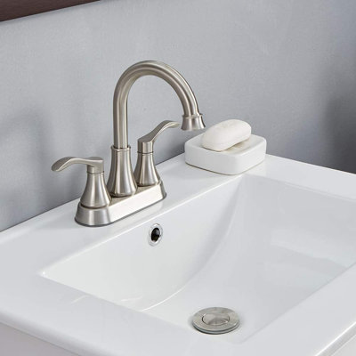 Robinet de salle de bain à ensemble central avec bonde