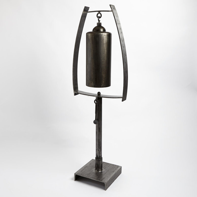 Spring Top Sound Sculpture-Natural Iron