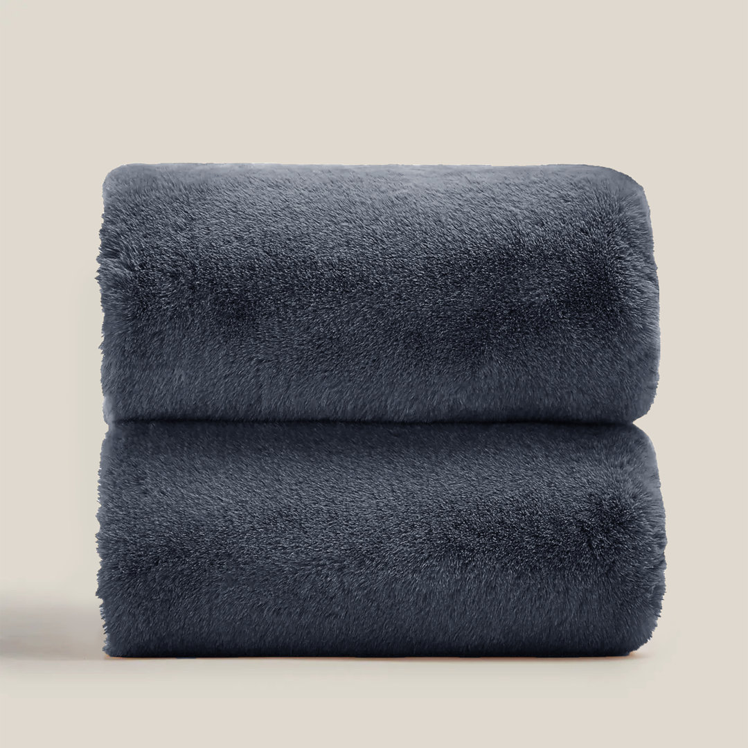 Francella Plush Cozy Mink faux Fleece Blanket/Throw