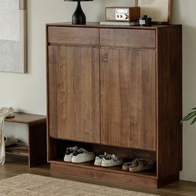 Armoire à chaussures en bois massif