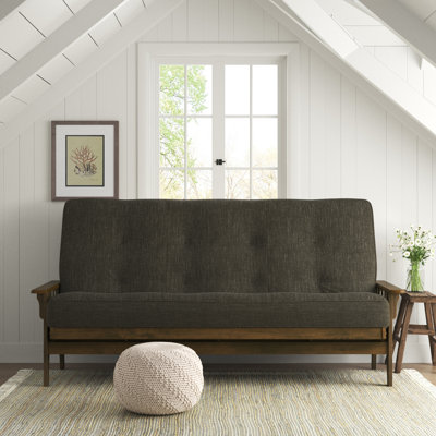 Grand futon et matelas à dossier large de 87 po Stratford