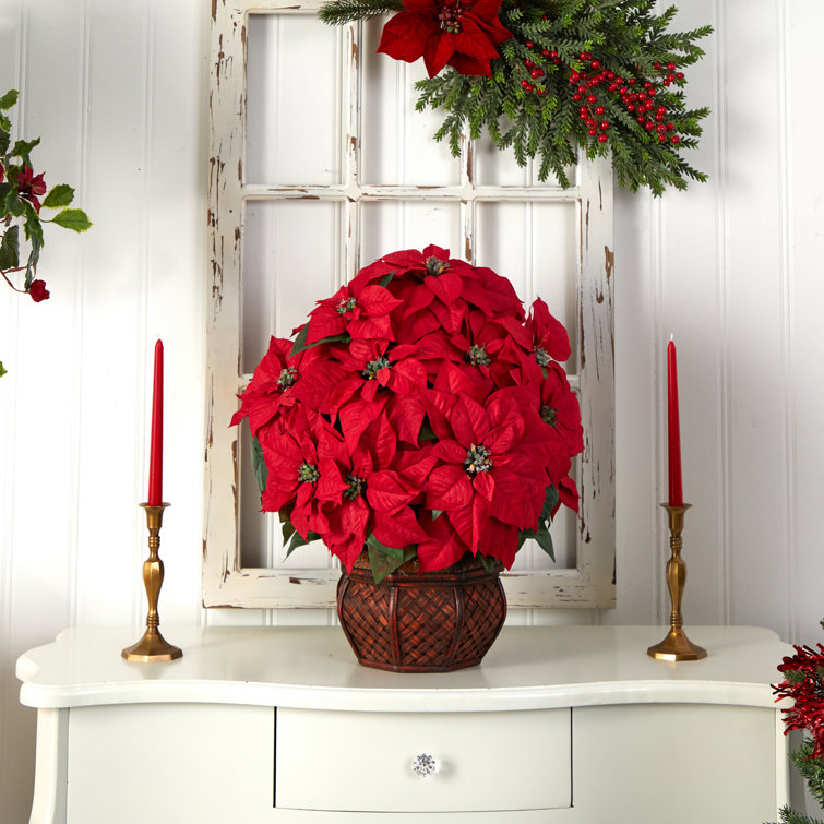 Faux Florals Arrangement in Planter