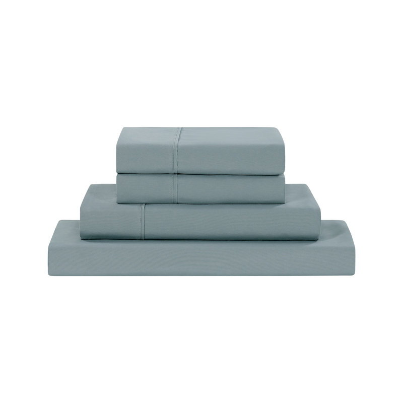 California King Sheet Set with 2 Pillowcases, Bleu
