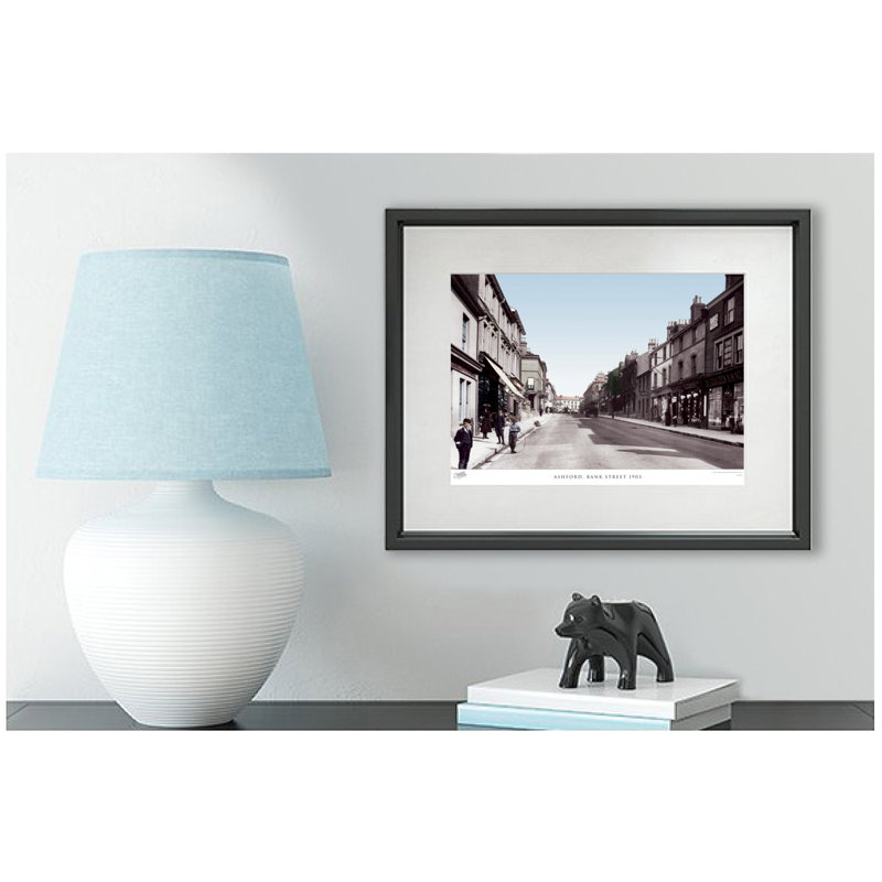 Ashford, Bank Street 1903 - Single Picture Frame Print, 60cm H x 80cm W x 2.3cm D