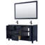 Ensemble de meuble-lavabo double 60 "avec miroir Daria-97959596-97959597-97959601