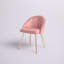 Chaise d'appoint rembourrée en velours Cohen-1312162114