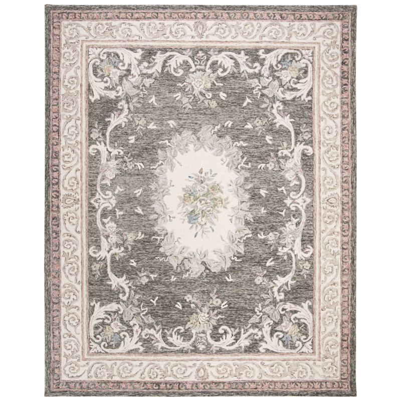 Miyuki Hand Tufted Wool Oriental Rug, Rectangle 8' x 10'