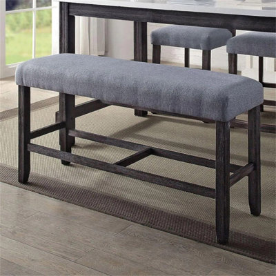 1pc comptoir hauteur banc banc espresso rembourré bois rembourré siège tablier cuisine salle à manger support de repose-pieds
