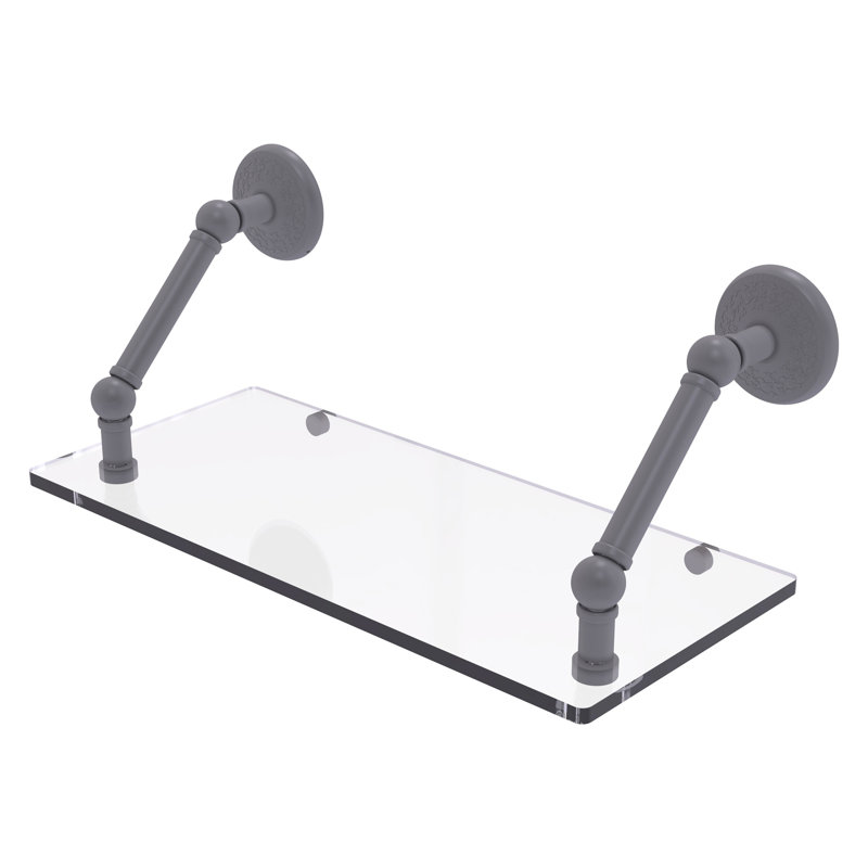 Marchmont Bracket Shelf, Matte Grey, 8" H x 18" W x 8'" D