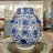Blue and White Deer Handle Vase