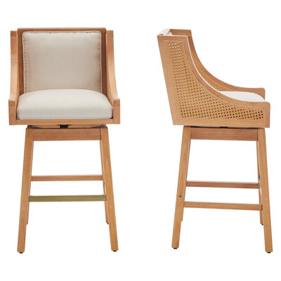 Braison Upholstered Counter Stool by Bayou Breeze