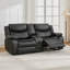  Ensemble de salon en cuir PU 2 pièces avec porte-gobelet et haut-parleur Bluetooth Adwin-240546044