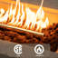56" Rectangle Concrete Propane Fire Pit Table With Propane Tank Cover-2011526091