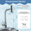Kitchen Faucet With Pull Down Sprayer Waterfall 4 Mode Sprayhead Multi-Functional High Arc-104201142