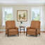 Fauteuil inclinable manuel en cuir véritable Liauro de 32,3 po de largeur avec cadre en bois massif (ensemble de 2)-769439673