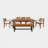 Nikkita 8 - Person Acacia Wood Patio Dining Set with Rectangular Table , Cushions Included