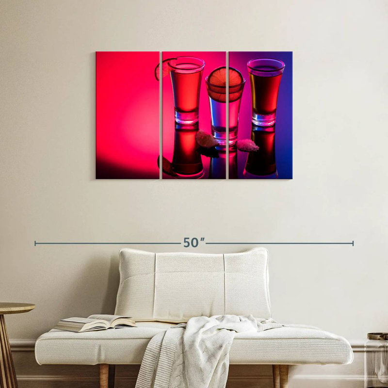 Yarlin Tequila Shots Reflection, 24" H x 38" W