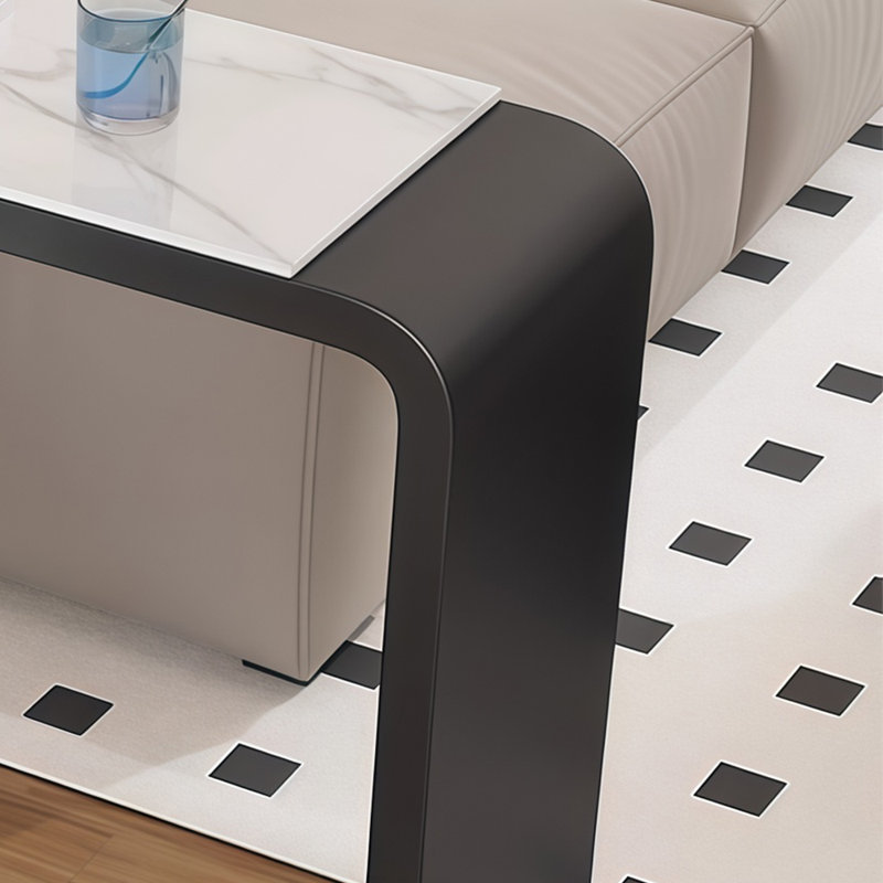 Hecker, H 41,3 po x L 70,8 po x l 15,7 po, Blanc, Noir