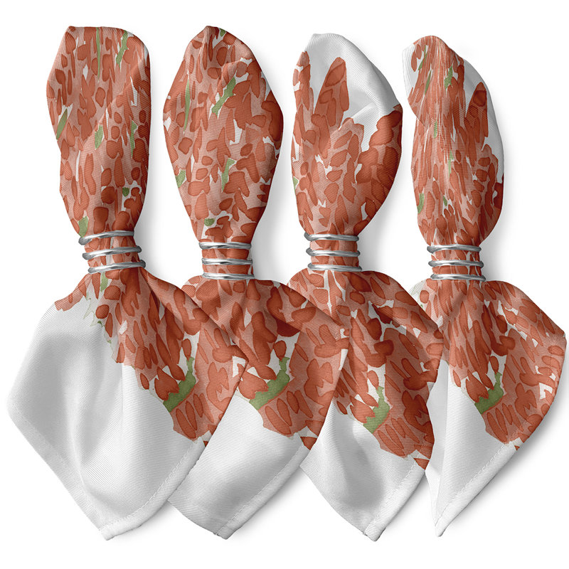 Serviette 22 po Flower Bell Bunch, Pêche