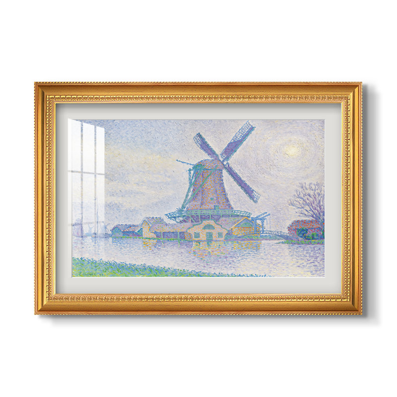 Moulin d'Edam, 1896 - Paul Signac - Estampe encadrée sur mesure, 20x28 INNER SIZE, Framed Print with Mat