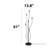 Mazel 61.02'' Black Novelty Floor Lamp
