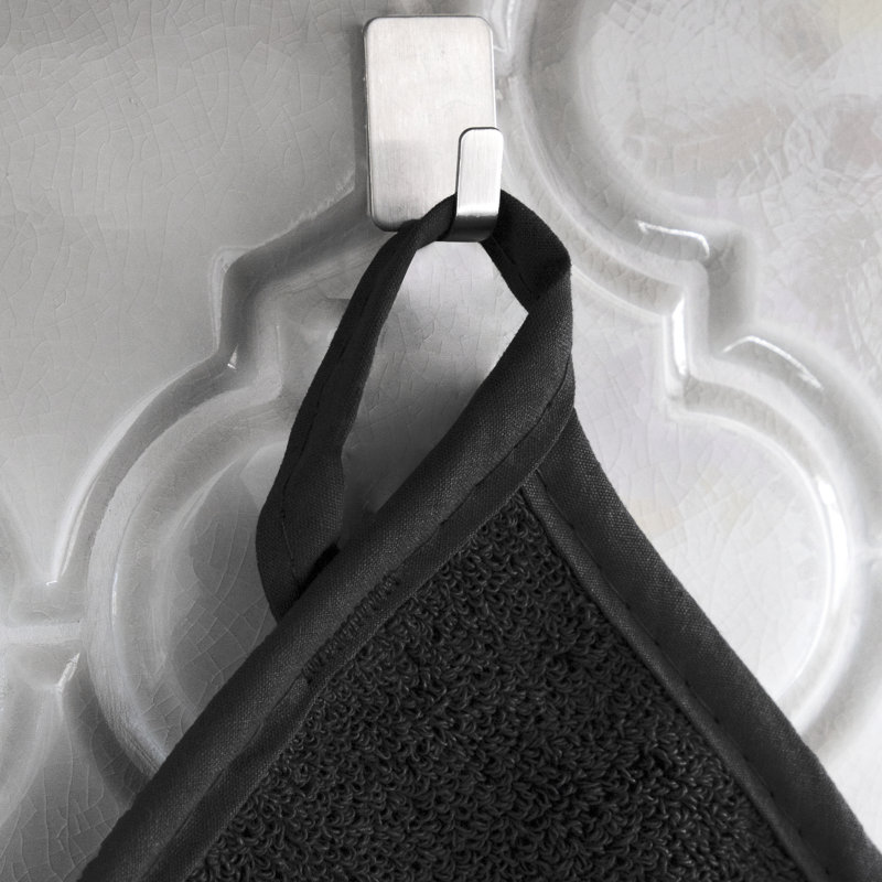 RITZ Cotton Potholder Set, Black
