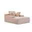 Chaise longue rembourrée en velours côtelé Modern-117430051