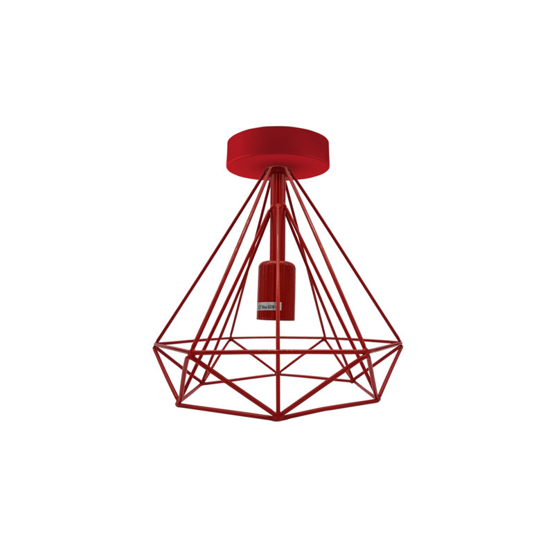 Akima Flush Mount, Red