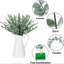 Plantes artificielles eucalyptus feuilles vertes branches fleurs bricolage décoration de la maison-1380079600-1380079607