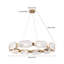 Lustre rond / ovale 10 lumières Ernson